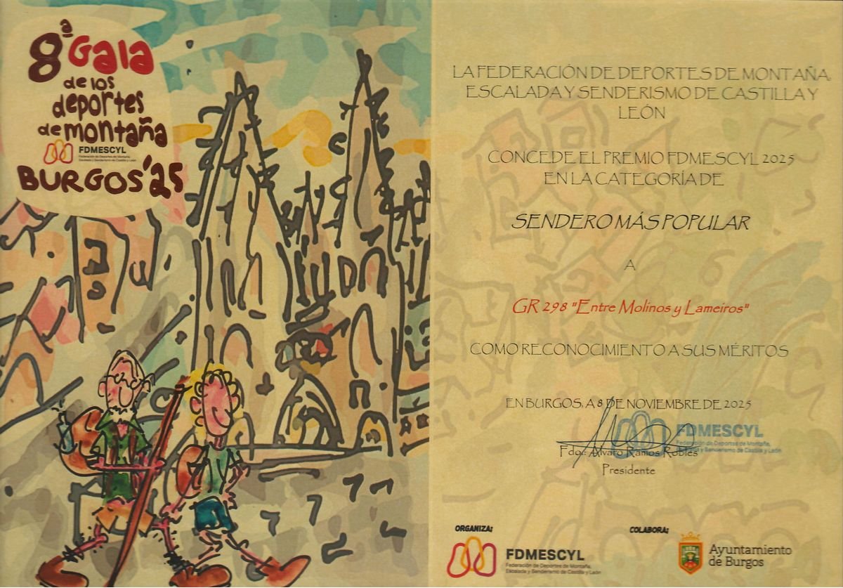 Premio Sendero Más Popular 2025